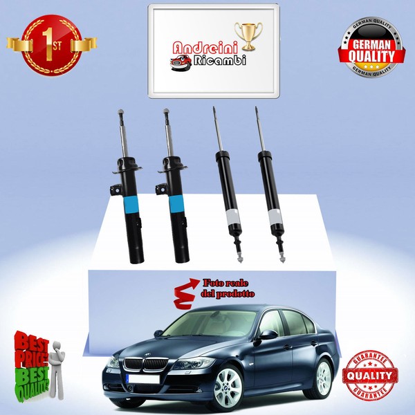 Set 4 StoßDäMpfer Vorderseite + Heck Xbmw Serie 3 318 D 90KW Von 2005-> 2011 A11-image