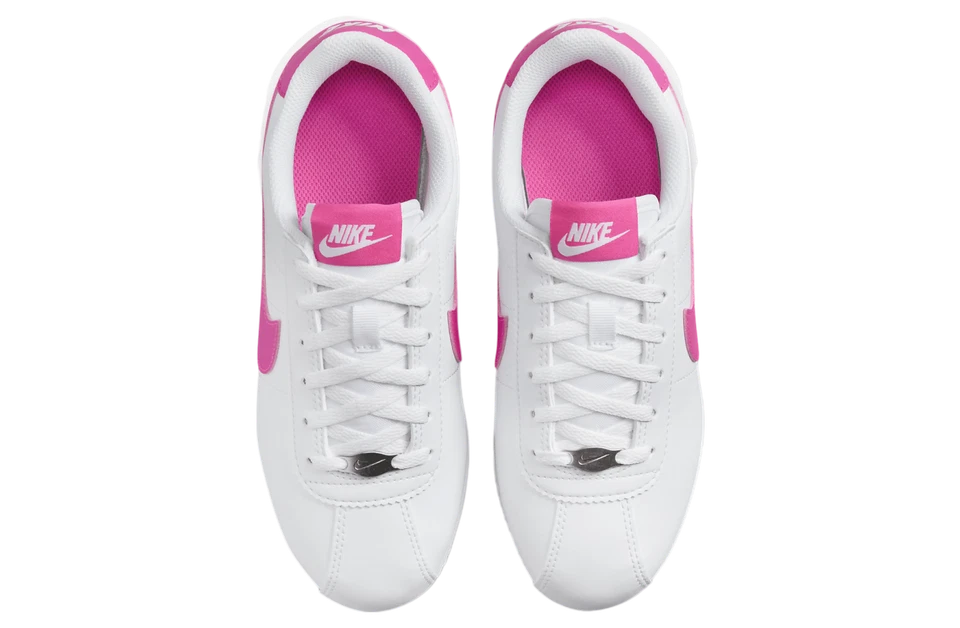 Nike Cortez GS White Laser Fuchsia Pink DM0950-104 Kid's Women's - Image 4 of 4