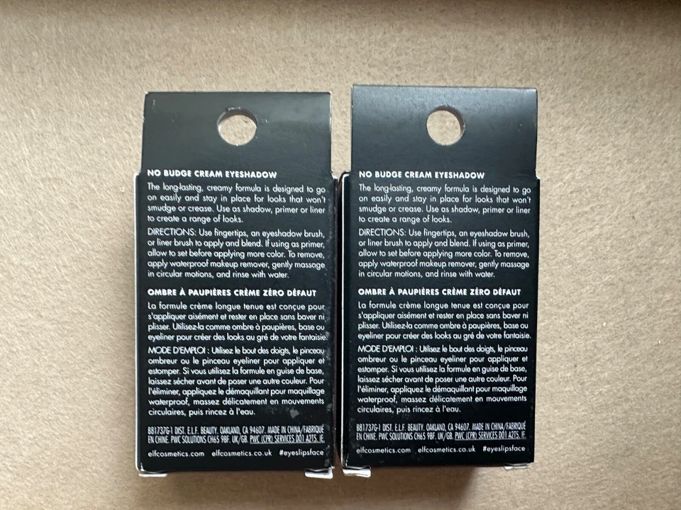 (2) NEW e.l.f. No Budge Cream Eyeshadow Plateau Brown 81737 .14 oz (4.2 g) NIB - Image 2 of 4