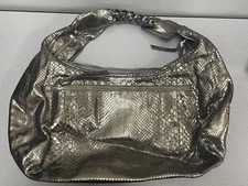 Vintage Nancy Gonzales Alligator Skin Gold/brown Handbag