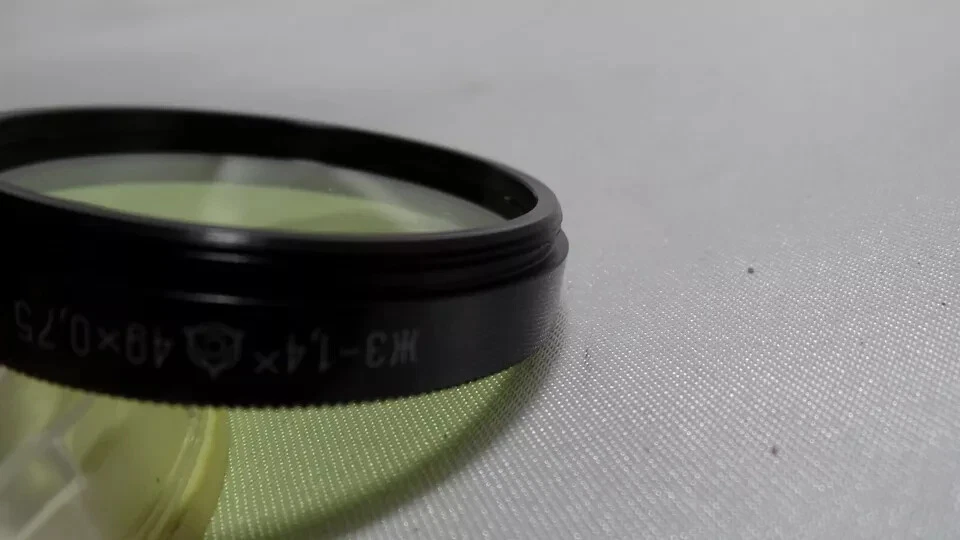 a Yellow-Green LZOS 1.4x 49x0.75 Vintage Light Filter 49mm mount for LENS 1089 - Image 2 of 3