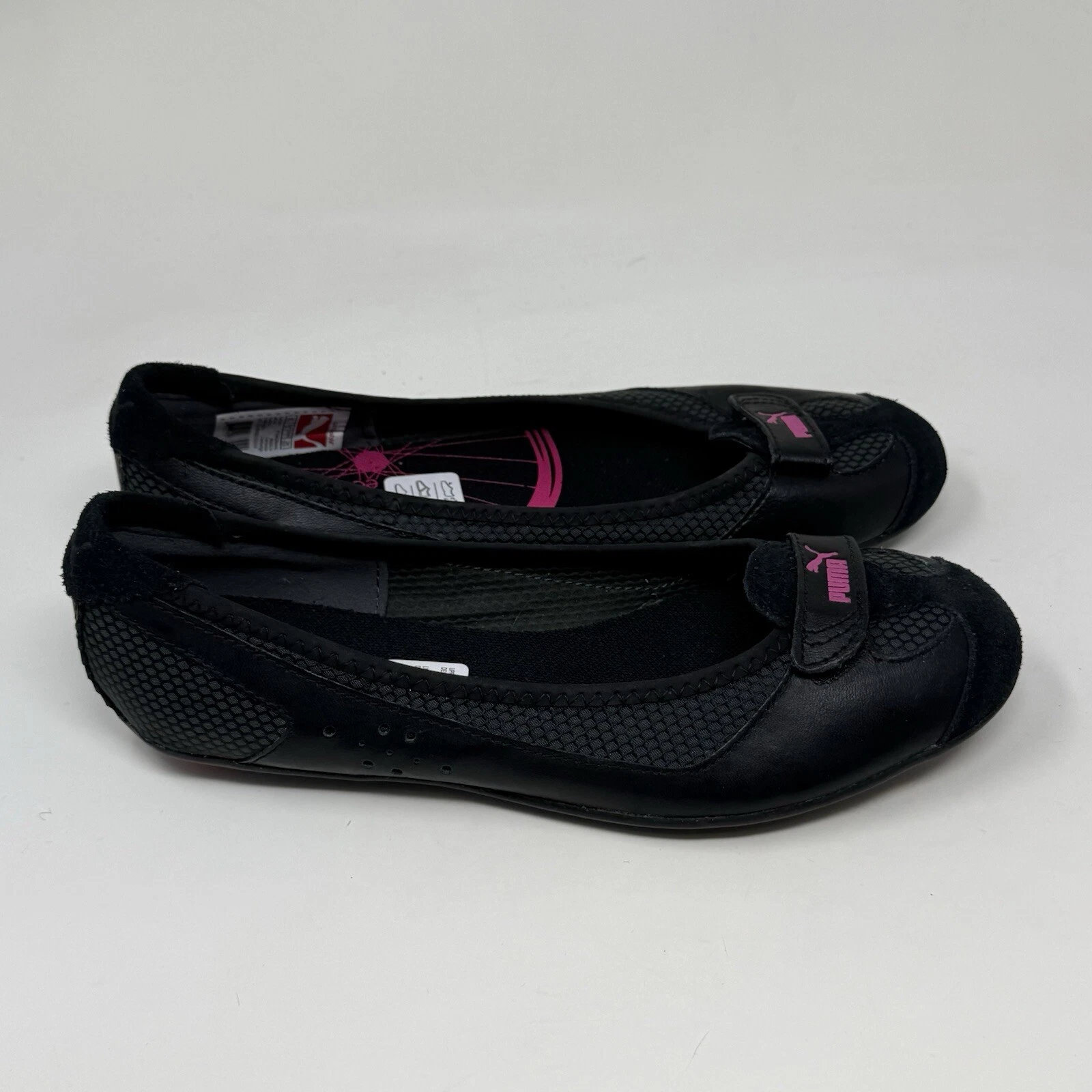 Ballerine Puma Archive donna 6 scarpe slip on casual in pelle nera rosa