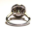 GIA 14k white gold 1.63ct round diamond double halo cluster ring 5.9g 8.75 — photo 8