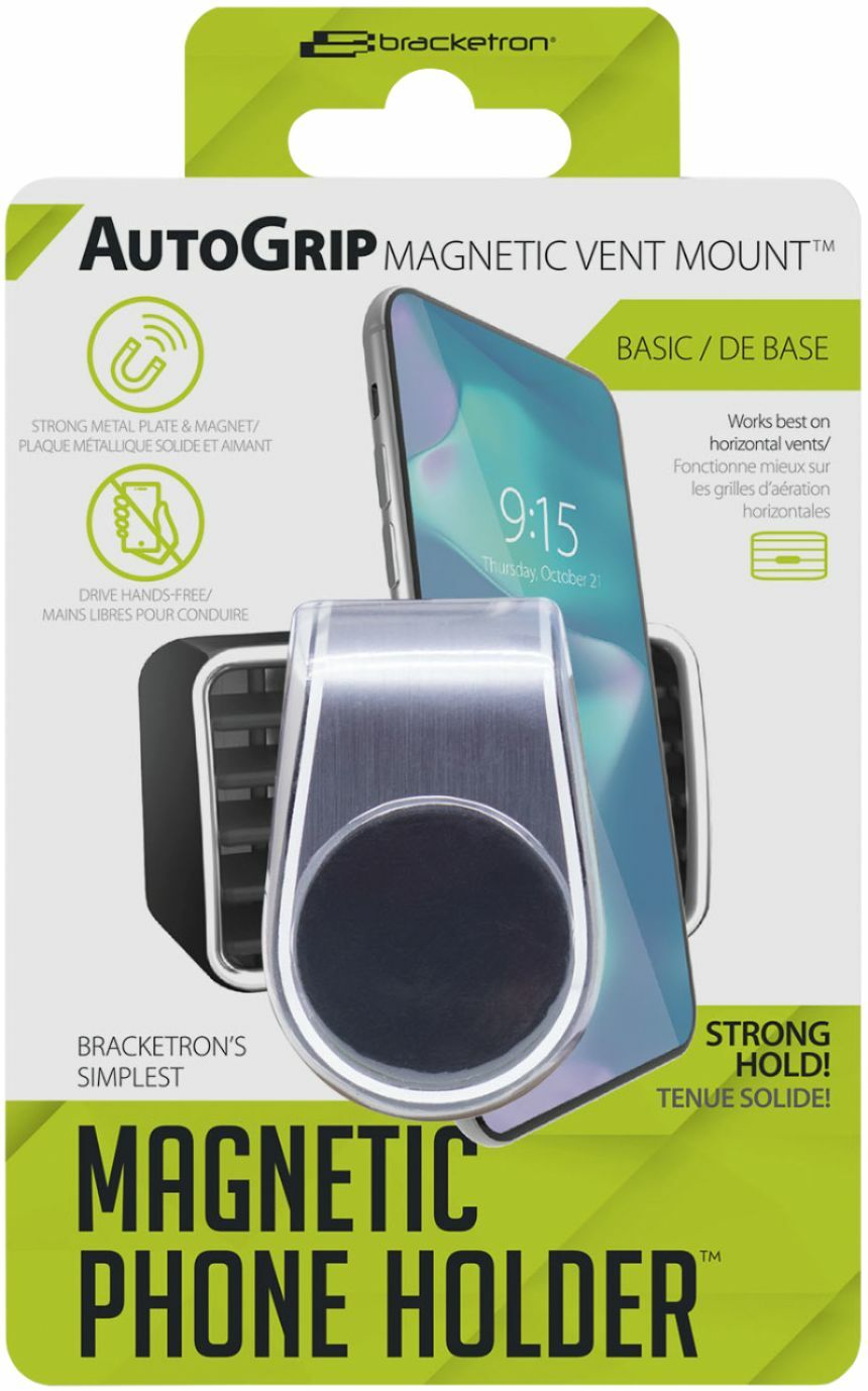 Bracketron AutoGrip Vent Mount for Most Cell Phones Black