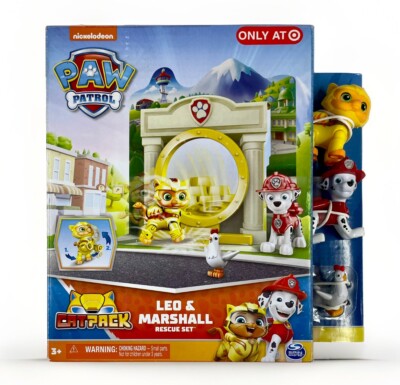 Nickelodeon PAW PATROL Cat Pack Leo & Marshall Rescue Set Boy Girl Toy Brand New