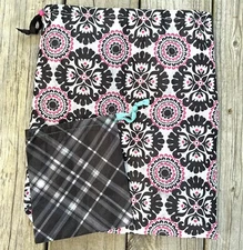 Thirty One Accessories Gift Bag Memory Pouches Floral & Plaid Set