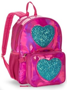 pink heart backpack