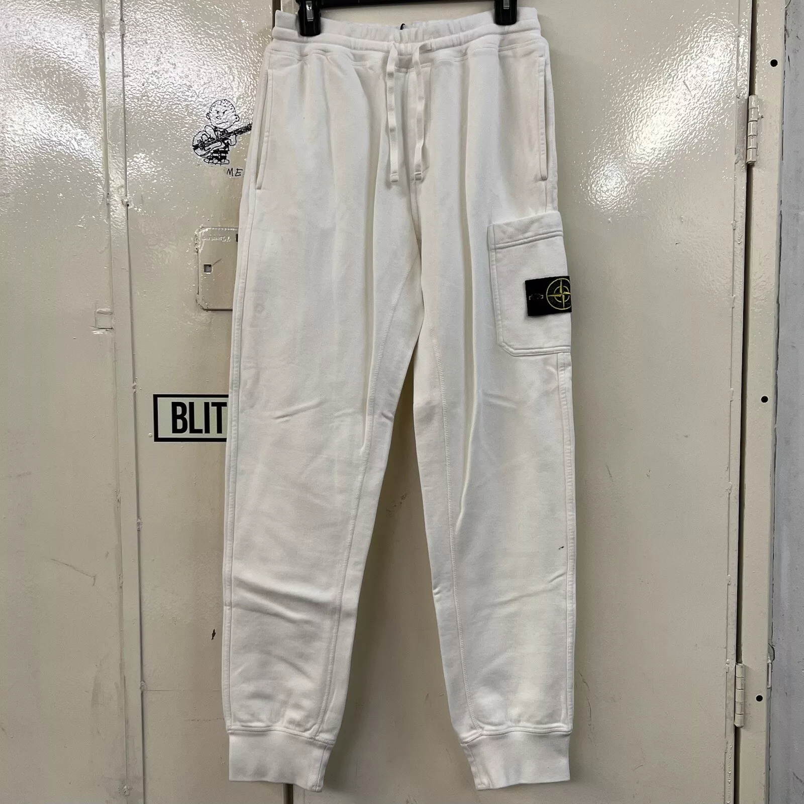 PANTALON DE SURVÊTEMENT FW14 SUPREME X STONE ISLAND BLANC TAILLE M Medium 2014