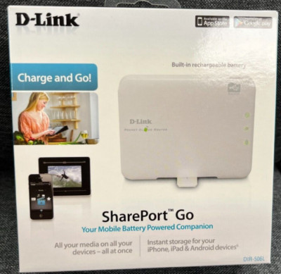 D-Link SharePort Go Mobile Battery Powered Companion #DIR-506L Brand-New