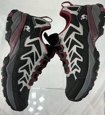 Camel Crown Sports Women's Hiking Shoes Black&Red Lightweight Trail Running Sz 7