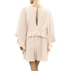Free People Free-Est As You Are Romper Flutter Sleeves Crochet Ruffle S 287471 — photo 5