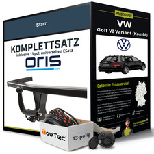 Für VW Golf VI Variant Typ AJ5 Anhängerkupplung starr +eSatz 13pol uni 09-14 NEU