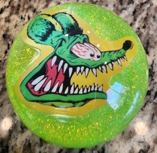 Rat Fink Custom Glitter Shift Knob Hot Rod Rat Rod Mooneyes Vintage Shifter