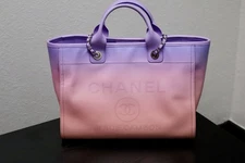Chanel Deauville Large Tote – Pink & Lilac Ombré Calfskin