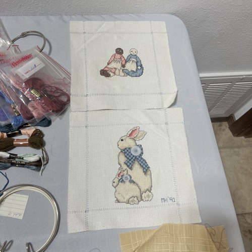 HUGE DMC Embroidery Floss Thread LOT And Other Accessories Rings Lo Ran See Pics - Picture 7 of 18