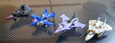 TRANSFORMERS G1 MICRO AIR STRIKE PATROL 4er SET STORM TAILWIND WHISPER DECEPT
