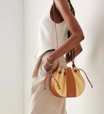AMAZING MANSUR GAVRIEL LILIUM RAFFA & LEATHER SHOULDER  BAG CROSSBODY £565