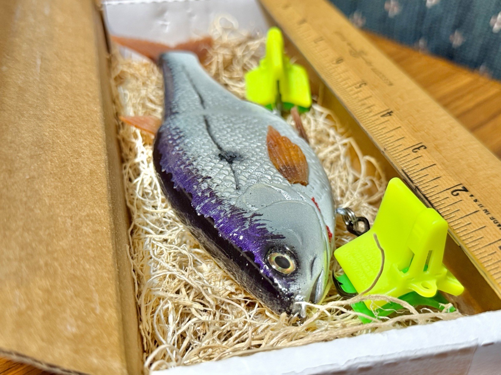 Authentic Hinkle Shad Swimbait / Glide Bait — “Custom Painted” (Brand New) - Image 3