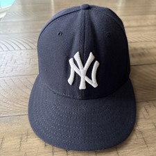 New Era 59FIFTY New York Yankees Fitted Hat Navy Size 7 1/8 MLB