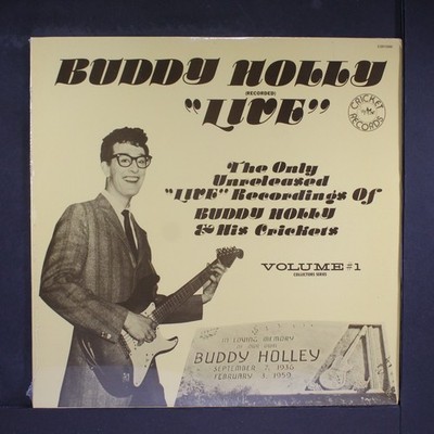 BUDDY HOLLY: live CRICKET 12'' LP 33 RPM Sealed