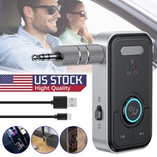 Bluetooth Transmitter Receiver 2-in-1 Wireless 3.5mm Jack Aux Lossless Audio