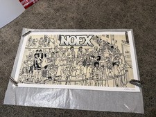 nofx print the longest line poster, dan sites SOLD OUT 1992 RKL rich kids on lsd