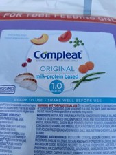 Nestle Compleat Original 1.0 Tube Feeding Formula 6x1000mL Sealed Exp 03/2027