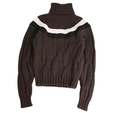 Hermes 22AW Run Away Knit Sweater Turtleneck Wool Cashmere Top Men Used MOLO-0