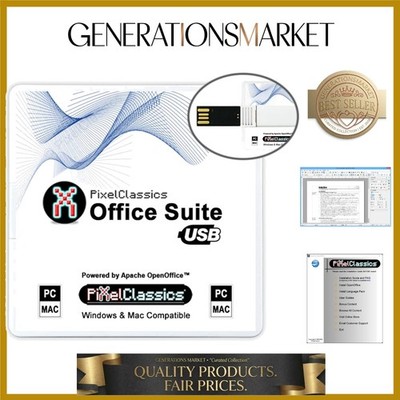 Office Suite 2026 on USB | MS Office Alternative Compatible with Office 2024 ...