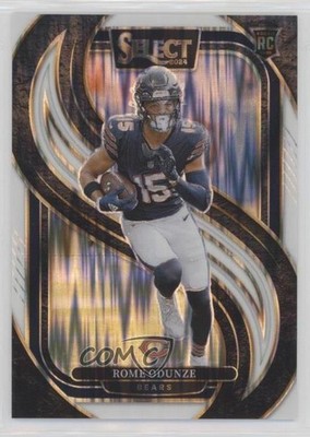 2024 Select Premier Level White Shock Prizm /199 Rome Odunze #136 Rookie RC n0c