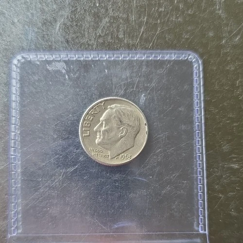 Roosevelt Dime 1963-D Circulated 90% Silver 10C Denver Mint Uncertified Coin