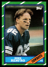 1986 Topps Mike Renfro #128 Dallas Cowboys NFL Football