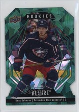 2022 Upper Deck Allure Rookies Green Rainbow Die-Cut 48/99 Kent Johnson #144 0q3