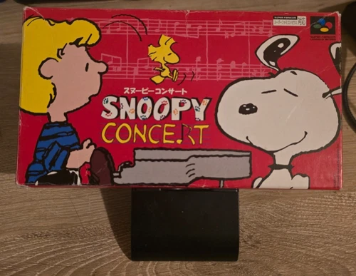 SNOOPY CONCERT Nintendo Super Famicom Nintendo CIB Untested US Seller
