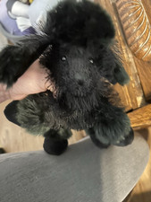 CUTE GANZ WEBKINZ BLACK POODLE DOG PLUSH TOY WITH FREE SHIPPING