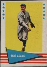 1961 Fleer Baseball Card #90 - Babe Adams - Pitcher - Baseball Greats