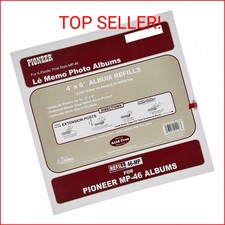 Pioneer Memo Pocket Album Refill 4-Inch by 6-Inch for mp-46 albums, White