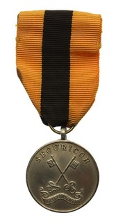 1976 Hallmarked Silver Securicor Long Service Medal Unnamed #19