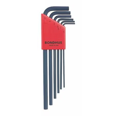 Bondhus 12146 6 Piece Metric L-Shape Hex Key Set, 12146