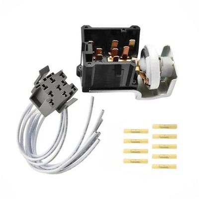 9 Terminal Headlight Switch & Harness E7TZ-11654A Fit for Ford E-150 E-250 E-350