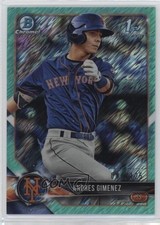 2018 Bowman Chrome Prospects Aqua Shimmer Refractor 84/125 Andres Gimenez 8at