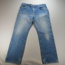Vintage Lee Riders 200 Jeans Mens Fits 36x30 Blue Denim Straight Faded USA 80s