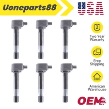 6x Ignition Coils for Honda Accord Odyssey Crosstour Acura RL TL 3.5L 3.7L UF603