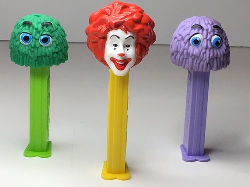 Ronald McDonald and 2 Funny Fry Friends Custom Fantasy Pez (non working)