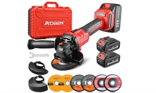 Cordless Angle Grinder 4-1/2 inch, 21V Battery Grinder Tool, Power Electric G...