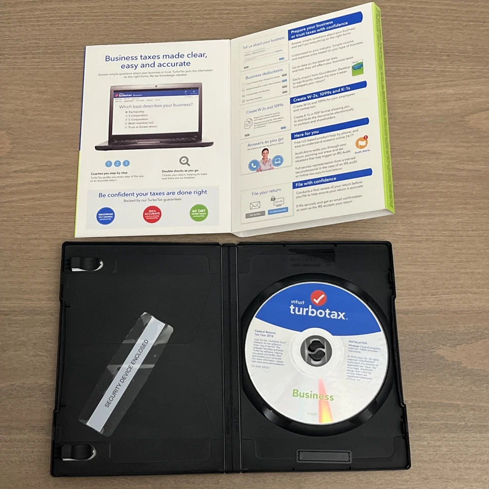 Intuit TurboTax Business 2018 Partnership Corp. LLC Trust Estate CD - Image 2 of 4