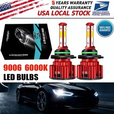 4-Sides 9006 LED Headlight Super Bright Bulbs Kit White 6500K 2800000LM Low Beam