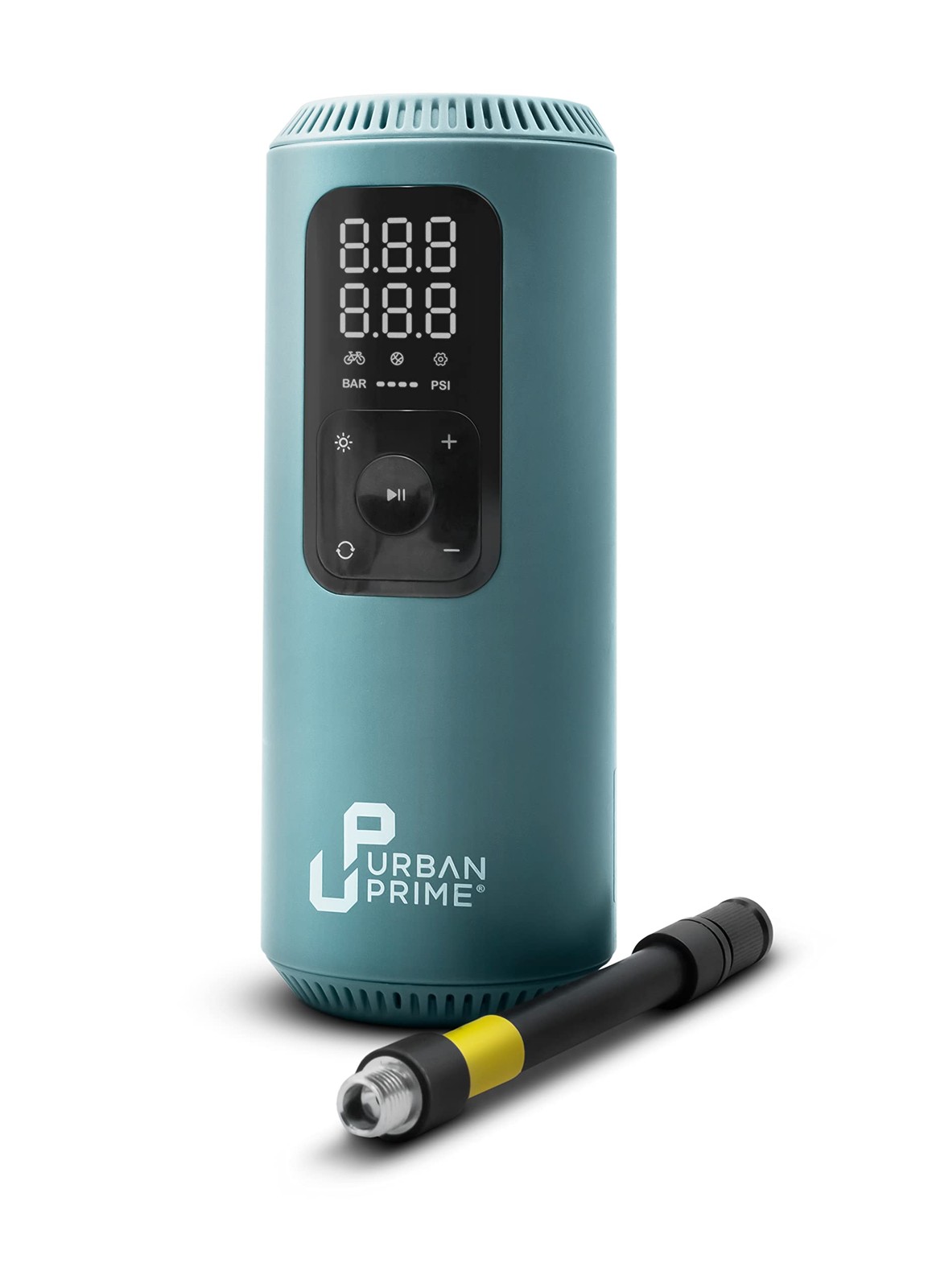 Compresseur d'air électrique portable premium en aluminium pour moto