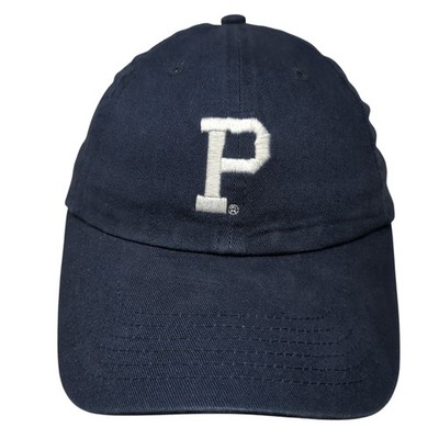 Letter P Slideback Hat Blue One Size Embroidered Vent Holes Big X