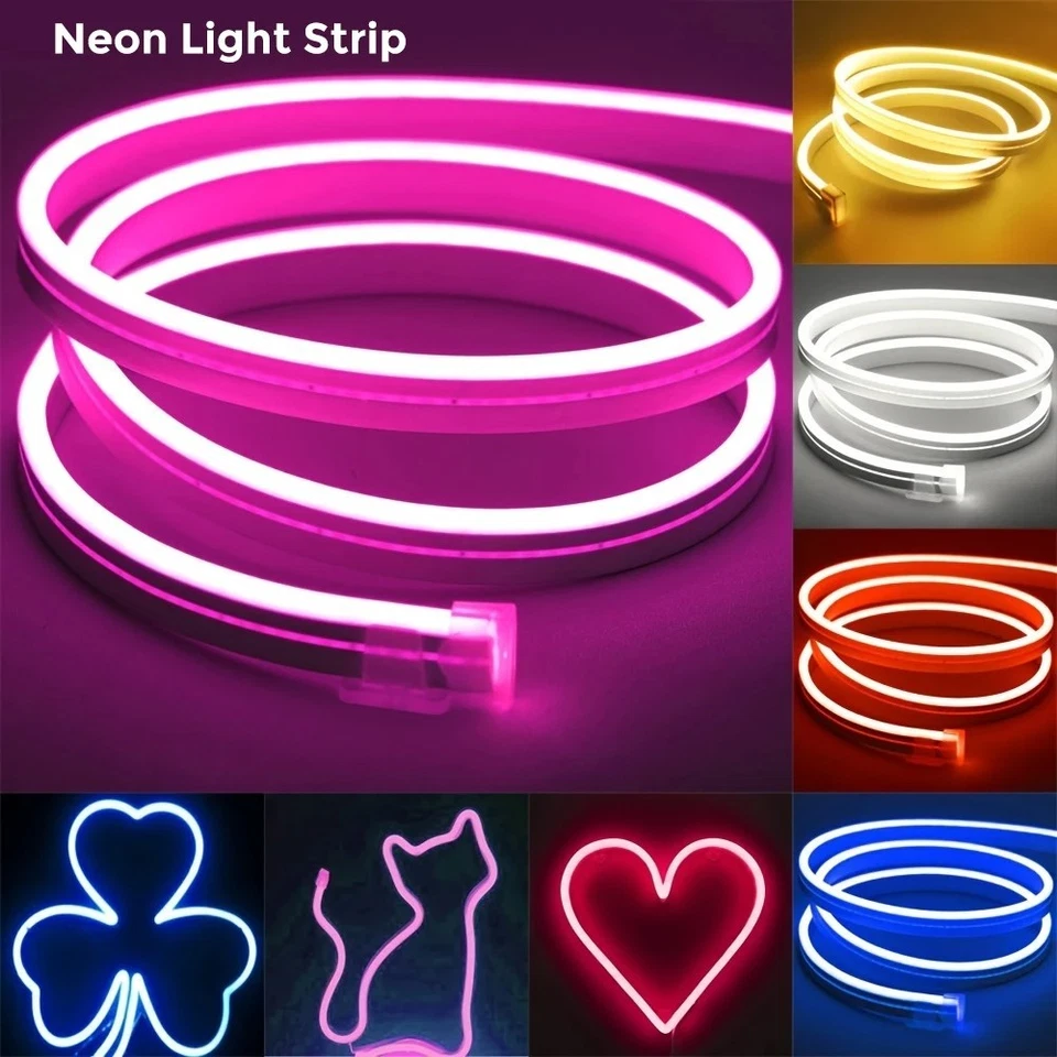 220V 230V Neon RGB LED Streifen Stripe Flex Schlauch Lichtband Außen Beleuchtung - Bild 3 von 4